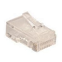 RJ45 MODULAR PLUG, 8POS, 1 PORT