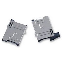 CONNECTOR, SIM, 6POSITION, PUSH/PUSH