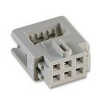 SOCKET, IDC, W/O S/RELIEF, 6WAY