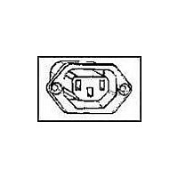 CONNECTOR, POWER ENTRY, RECEPTACLE, 15A