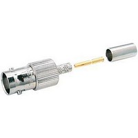 RF/COAXIAL, BNC JACK, STR, 50OHM, CRIMP