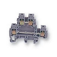 TERMINAL BLOCK, DIN, 2DECK, GREY