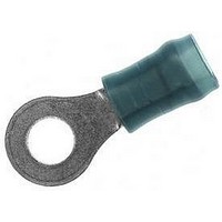 TERMINAL, RING TONGUE, #8, CRIMP, BLUE