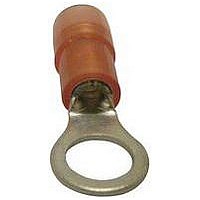 TERMINAL, RING, 8.4MM DIA, CRIMP, RED