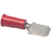 TERMINAL, MALE DISCONNECT, 0.25IN, CRIMP, RED