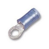 CRIMP TERMINAL, RING, PIDG, M4, BLUE