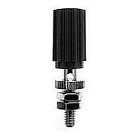 BINDING POST, 15A, #8-32, SCREW, BLACK