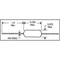 Ind High Current Choke Bobbin Core 22uH 10% 1KHz Ferrite 1.28A AXL