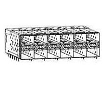 I/O Connectors Stacked SFP+ 2X6 con 6 connector assembly