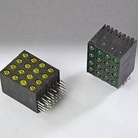 LED Circuit Board Indicators RA Grn 565nm 3MM Quad Level
