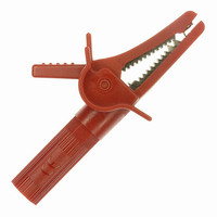 CROCODILE CLIP INSULATED RED