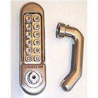 LOCK, PUSHBUTTON, W/HOLD&HANDLE