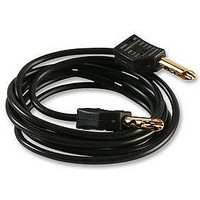 TEST LEAD, 4MM PLUG, BLACK, 1M