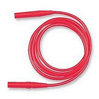 TEST LEAD, 4MM PLUG, 1000V, RED, 1M