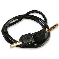 TEST LEAD, 2MM PLUG, BLACK, 0.3M