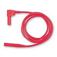 TEST LEAD, 4MM PLUG, R/A RED, 1M