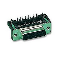 SOCKET, D, PCB, R/A, 15WAY