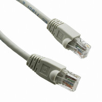 CABLE RJ45 CAT5E W/BOOT 20' GRY