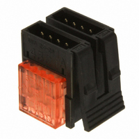 CONN PLUG 8POS(4X2) 26-24AWG RED