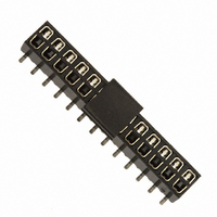 CONN 2MM SKT 26POS THRU-BRD SMD