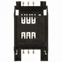 CONN SIM 6 POS W/LATCH SMD