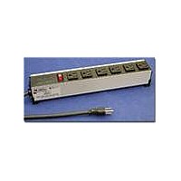 POWER STRIP 13" 15A 6OUT 6' CORD