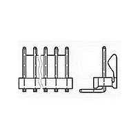 Conn Wire to Board HDR 7 POS 2.54mm Solder RA Thru-Hole