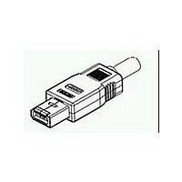 Firewire Connectors 6P RECPT R/A T/H BLK