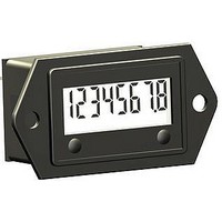 Hour Meter 10-300VDC/20-300VAC Input Two Hole Rectangular Face Front Reset Only