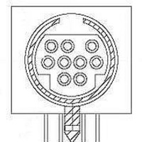 Circular DIN Connectors MINI DIN PCB 9 PIN