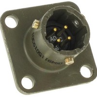 Circular MIL / Spec Connectors 4P ST BOX MOUNT PLUG SOLDER