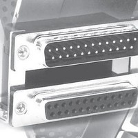 D-Subminiature Connectors Dual Port 9Ml /9Fml .625 sp w/ bdlcks