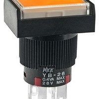 Pushbutton Switches DPDT ON-ON AMBER