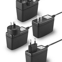 Plug-In AC Adapters 15W 90-264VAC 12V 1.0A 2.1mm DC EU
