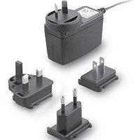 Plug-In AC Adapters 10W 90-264VAC 7.5V 1200mA 2.1mm DC R/A