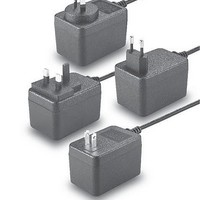 Plug-In AC Adapters 25W 90-264VAC 12VDC 2.1A 2.5mm DC R/A
