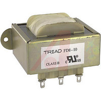 Transformer; 100VA; Chassis; Pri:115/230V; Sec:10VCT; Sec:10A; Solder Lug; 50/60Hz