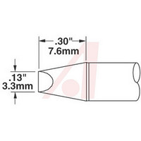 Tip, Solder; 0.30 in. L x 0.13 in. W; Chisel; SP200 soldering system