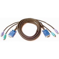 COMPUTER CABLE, KVM, 10FT, WHITE