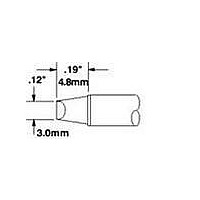 Soldering Tools Cartridge Chisel 3mm(0.12 ) 90Deg