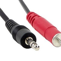 CABLE R/A STEREO PLUG-STRIP 12FT