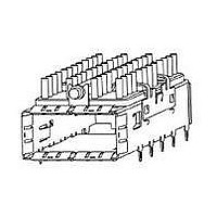 Connector Accessories QSFP Cage/SAN Heat Sink Assembly 1 Port Nickel Silver/Aluminum Tray