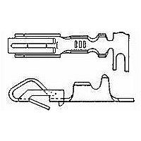 CONN TERM 18-22AWG CRIMP AU .100