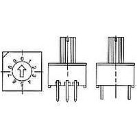 SWITCH DIP MINI SHAFT 10POS T/H