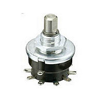 Rotary Switch,STRAIGHT,SP3T,ON-ON,Number Of Positions:3,SOLDER Terminal,ROTARY SHAFT
