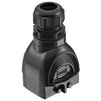 TOP ENTRY HOOD W/CABLE GLAND, HAN-ECO, 6B, PLASTIC