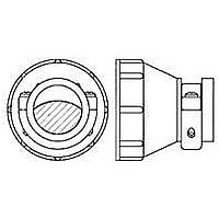 CIRCULAR CABLE CLAMP, STR, SZ 17, PLASTIC