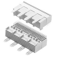 High Speed / Modular Connectors 90P 5R 2MM SCKT PRESS FIT W/CVR