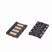 CONN MOD 4POS FEMALE SMD LOC PIN