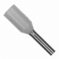 TERMINAL, FERRULE, 0.24 X 0.04IN, WHITE